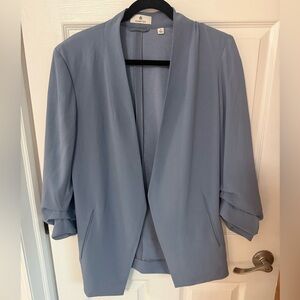Aritzia power hip blazer in slab blue